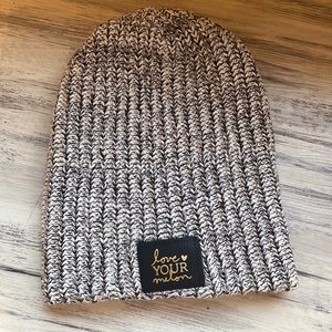Black Speckled Love Your Melon Beanie